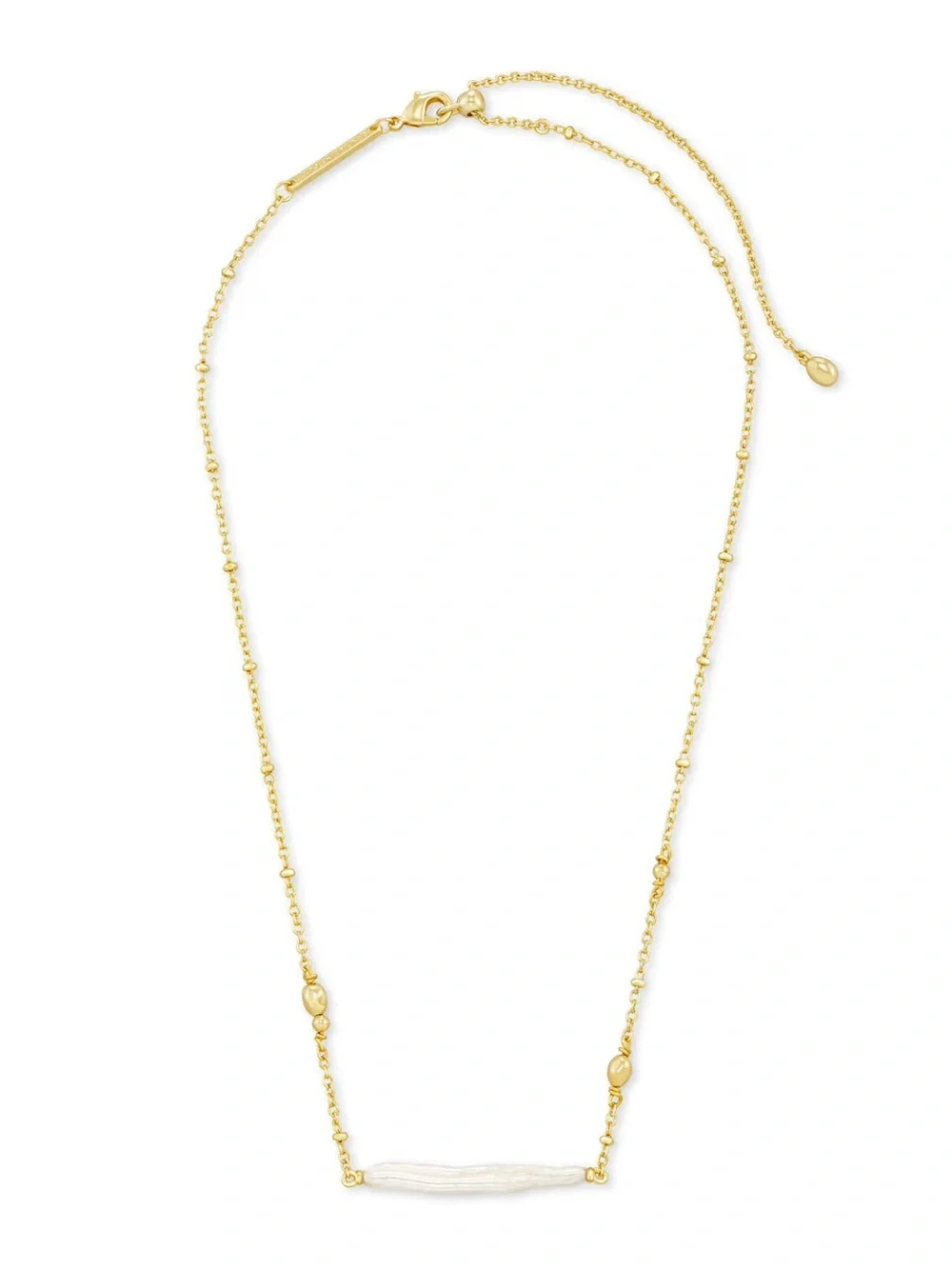Kendra Scott Eileen Gold Pendant Necklace in Freshwater Cultured Pearl - Picture 2 of 4